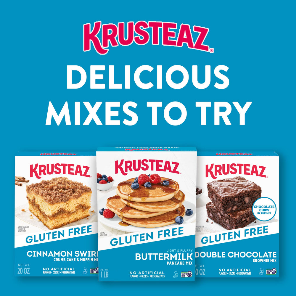 Kitchen scene with Krusteaz brownies being served to guests, great for hosting