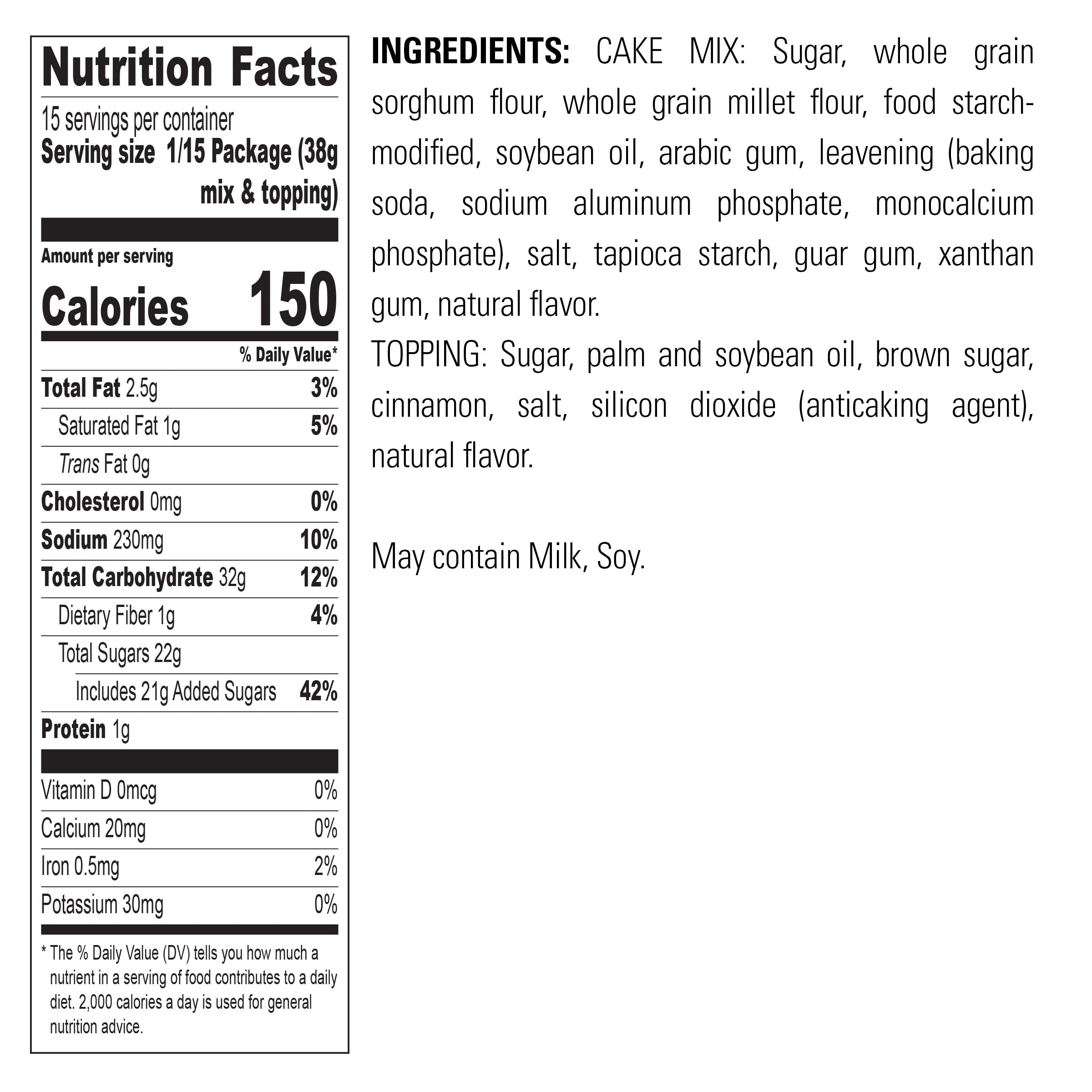 Krusteaz dry mix powder texture close-up showing easy-to-use baking base