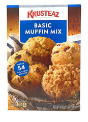 Krusteaz pack front showing professional 5 lb muffin mix for consistent bakery results