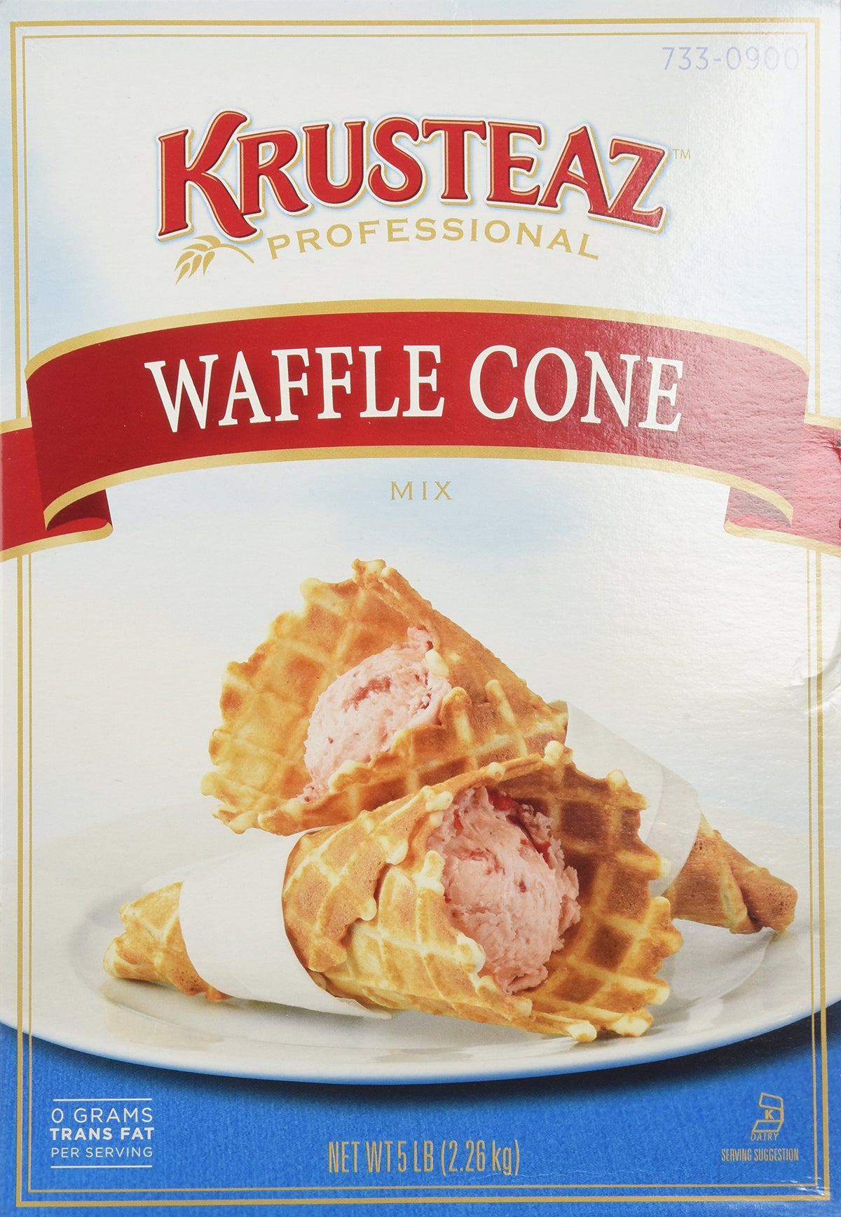 Krusteaz front packaging showing two 5 lb boxes and clear product branding for kitchens
