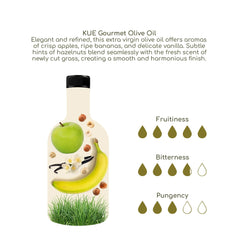 Kue Olive Oil close texture detail displaying clarity and fresh aroma benefit