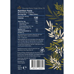 Kue Olive Oil pouring spout action highlighting smooth texture and easy use