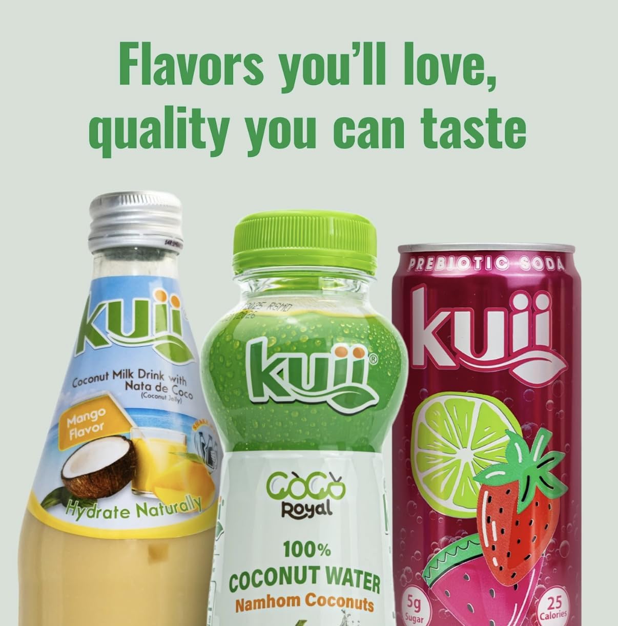 Person drinking Kuii after workout, natural rehydration without additives