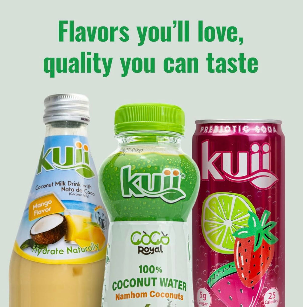 Person drinking Kuii after workout, natural rehydration without additives