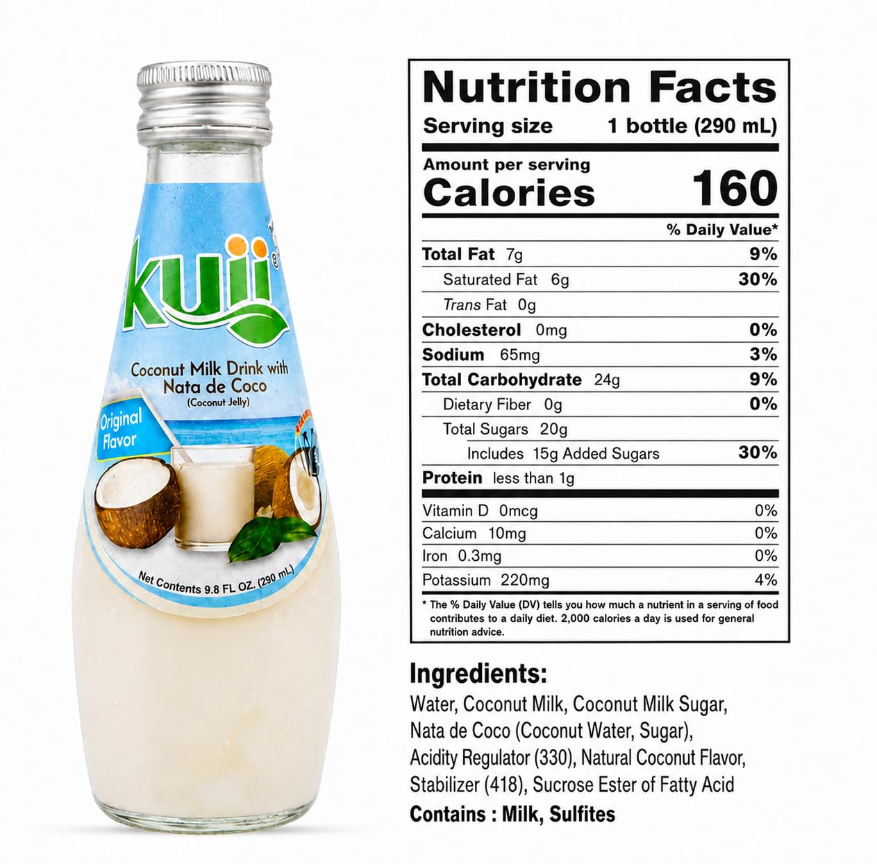 KUII poured over ice in a glass illustrating chilled refreshment benefit