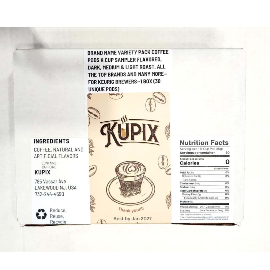 KUPIX pod inserted into Keurig machine producing quick, consistent brew