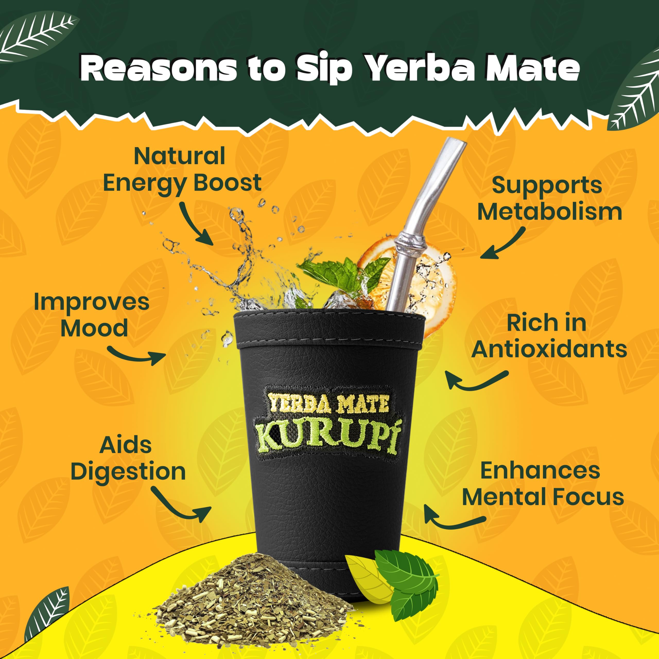 YERBA MATE KURUPI mate gourd setup illustrating traditional use