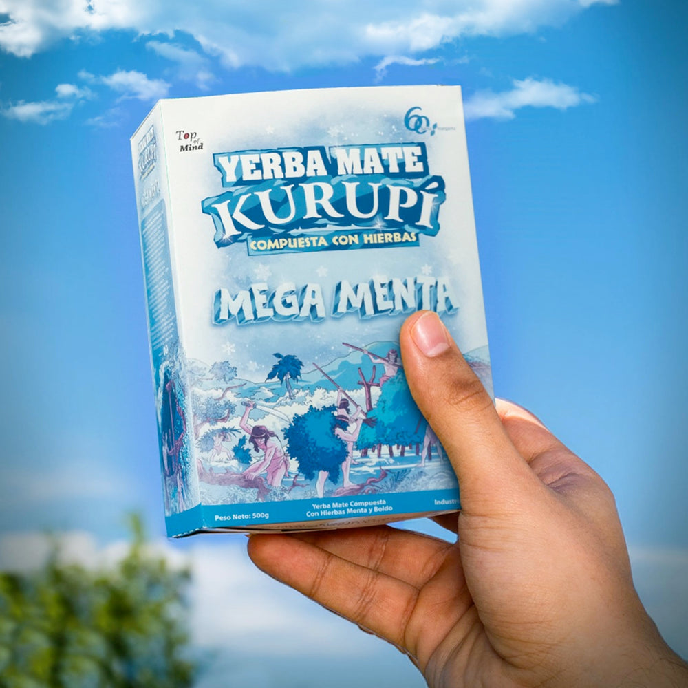 Kurupi 500g bag beside a hand for scale showing generous pouch size