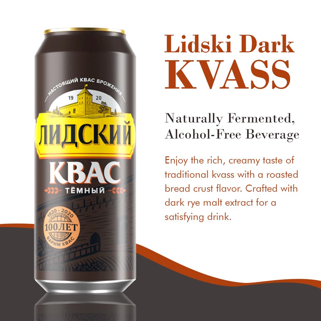 KVASS LIDSKI can label closeup focusing on ingredients and malt detail, reinforces authenticity