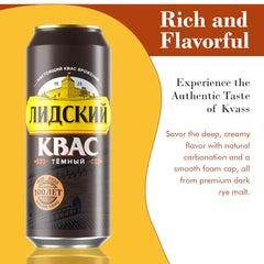 KVASS LIDSKI pouring into glass with foam cap emphasizing light carbonation and refreshing fizz