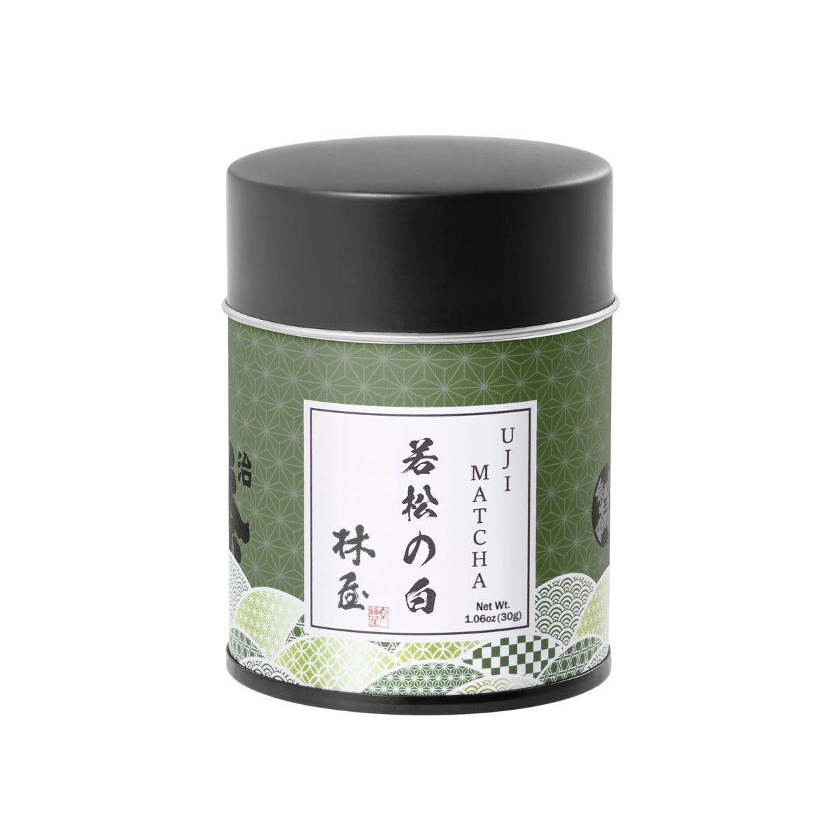 KYOHAYASHIYA tin front view showing elegant packaging and freshness benefit