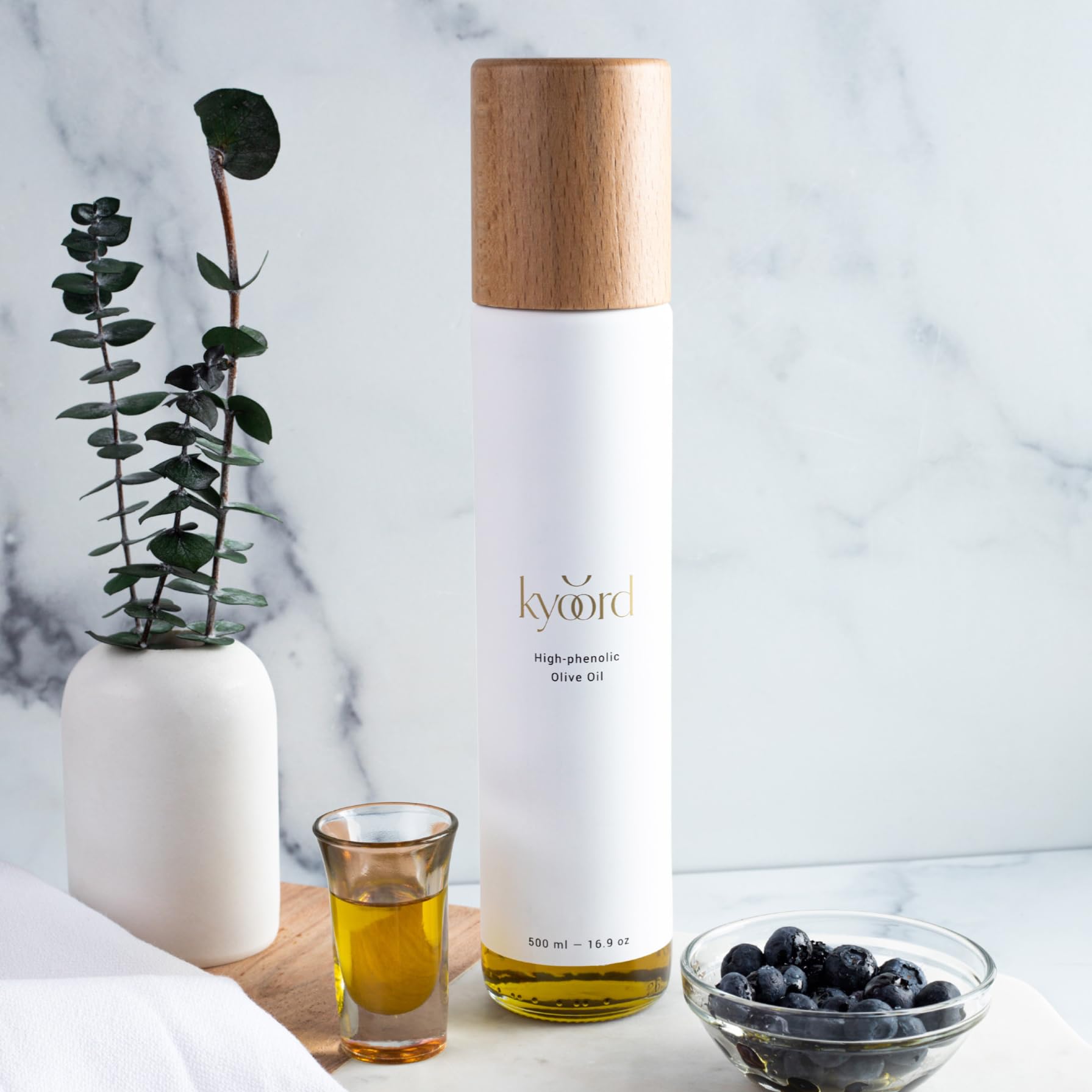 kyoord label closeup showing origin and polyphenol-rich composition benefit