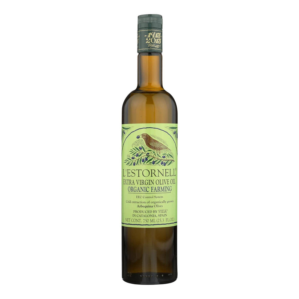 L Estornell front bottle showing label and size for clear product identification and trust