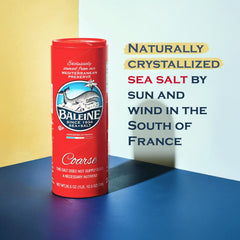 La Baleine label and origin detail emphasizing French harvest and authentic provenance