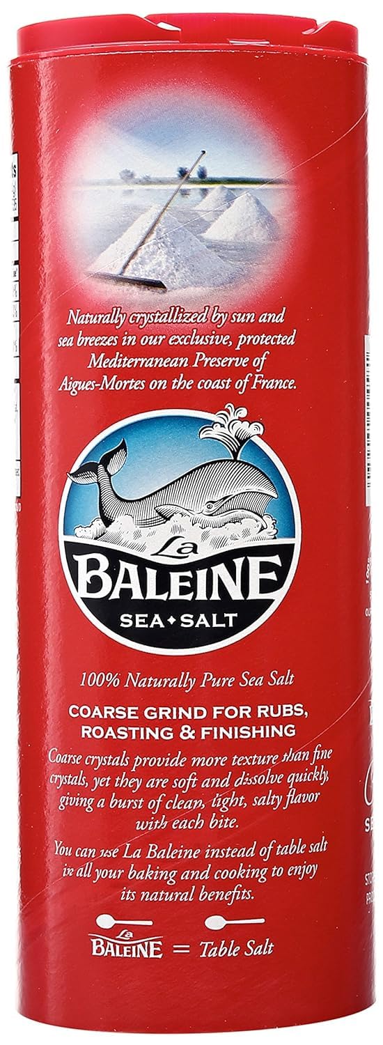 La Baleine open canister top view revealing coarse crystals for convenient access