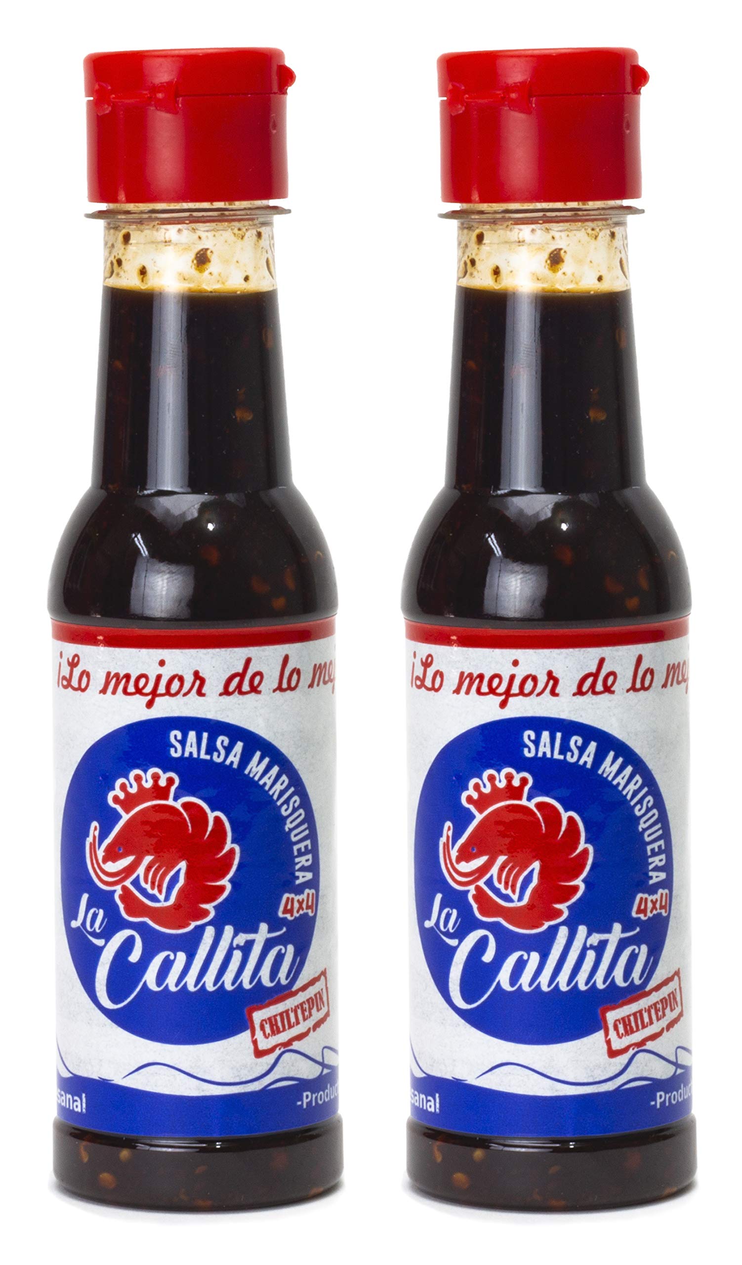 SALSA MARISQUERA LA CALLITA front label showing brand and 5 oz bottle benefit of authenticity