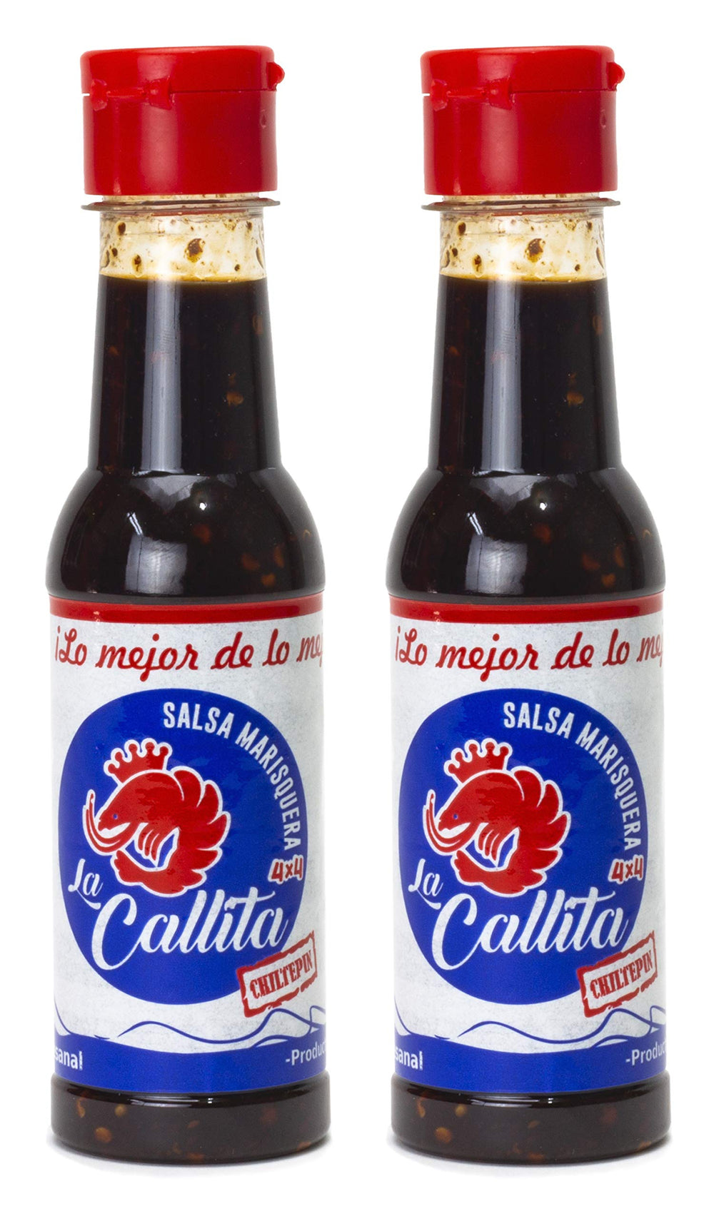 SALSA MARISQUERA LA CALLITA front label showing brand and 5 oz bottle benefit of authenticity