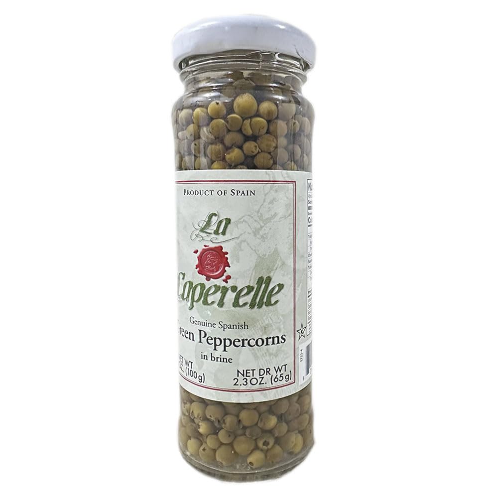 La Caperelle peppercorns in creamy sauce adding bright pepper flavor