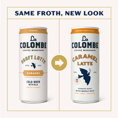 La Colombe can label detail highlighting ingredients and brand, clear quality cues