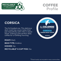 La Colombe Corsica brewed cup in kitchen scene suggesting bold enjoyment