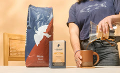 La Colombe Nizza whole beans close-up highlighting roast color and texture