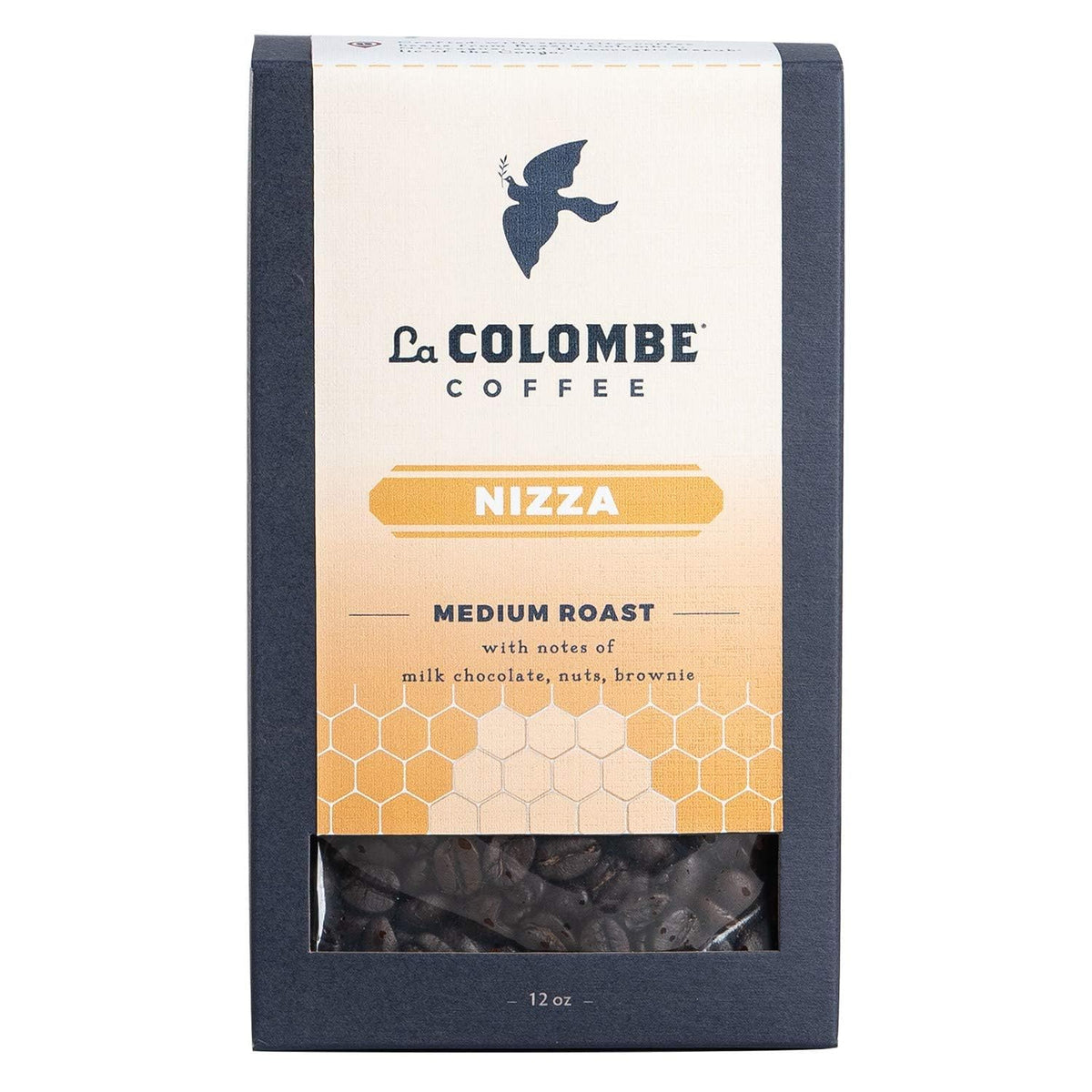 La Colombe Nizza front packaging showing brand and roast for easy identification