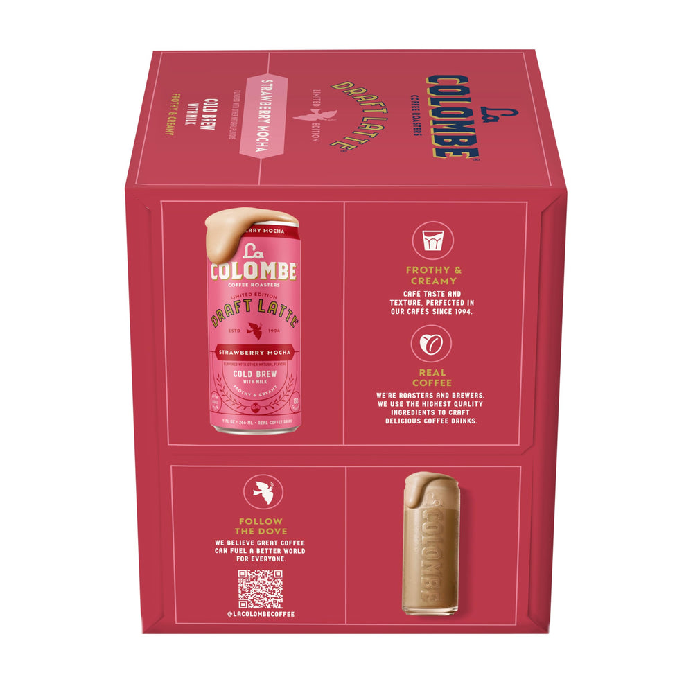 La Colombe ingredients focus with milk and coffee showing natural freshness benefit