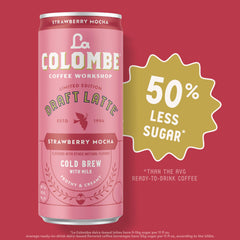 La Colombe texture close-up showing frothy draft-latte finish benefit