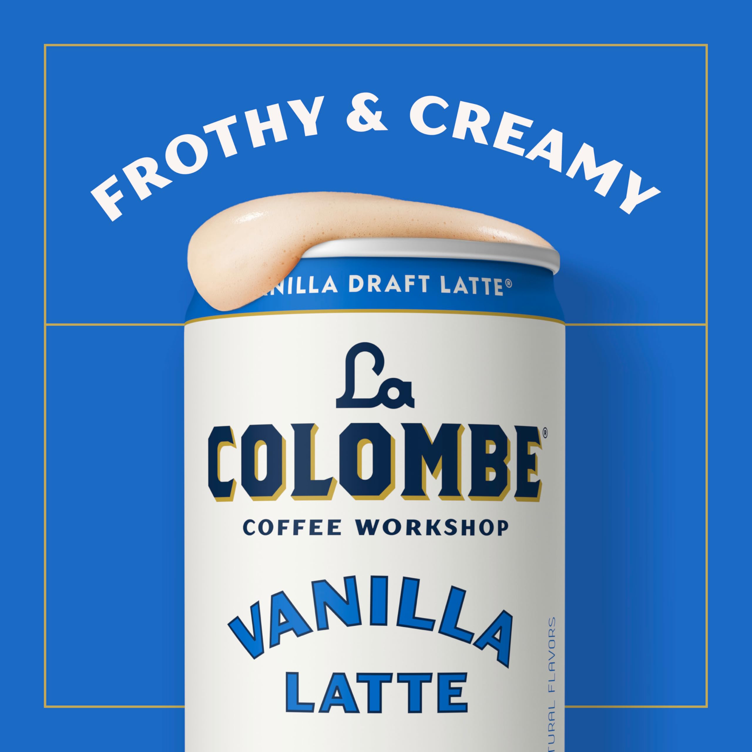 La Colombe can beside breakfast pastry illustrating ready-to-drink convenience and pairing
