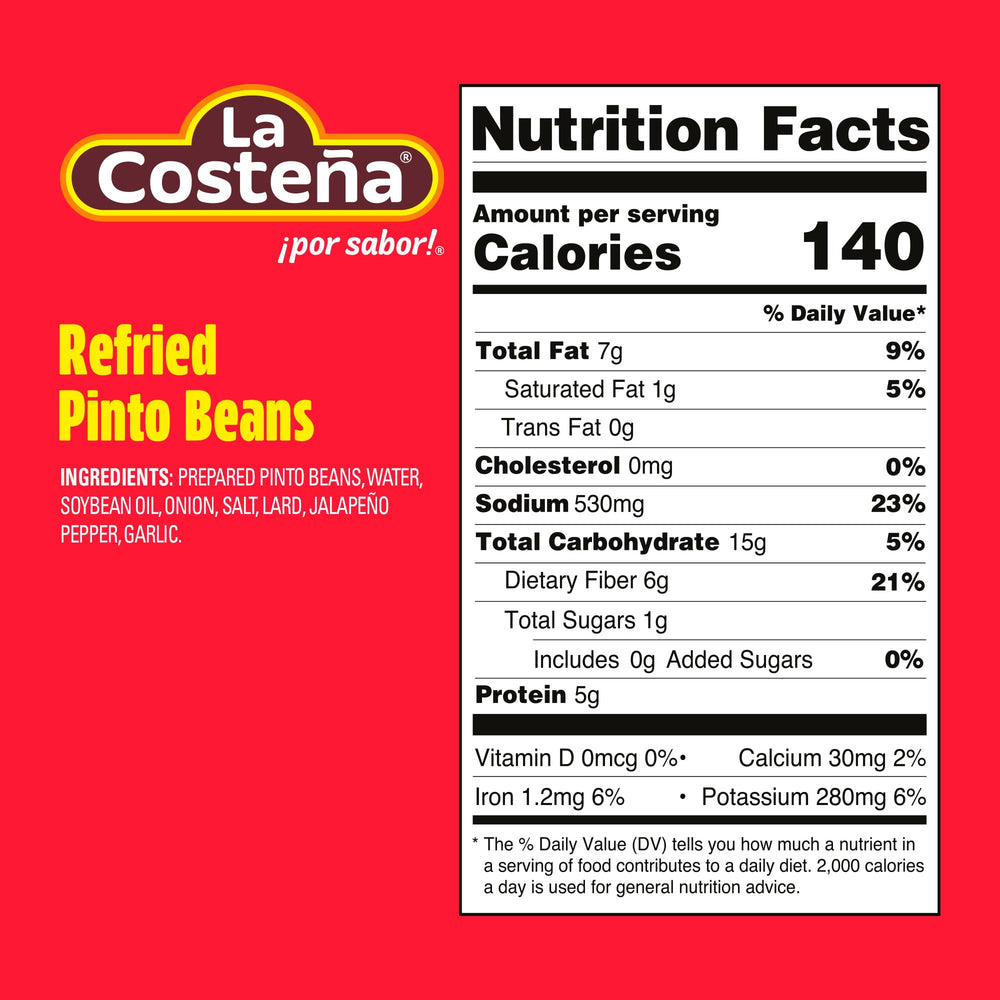 La Costeña can with pull-tab open ready to heat highlighting easy-open convenience