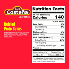 La Costeña can with pull-tab open ready to heat highlighting easy-open convenience