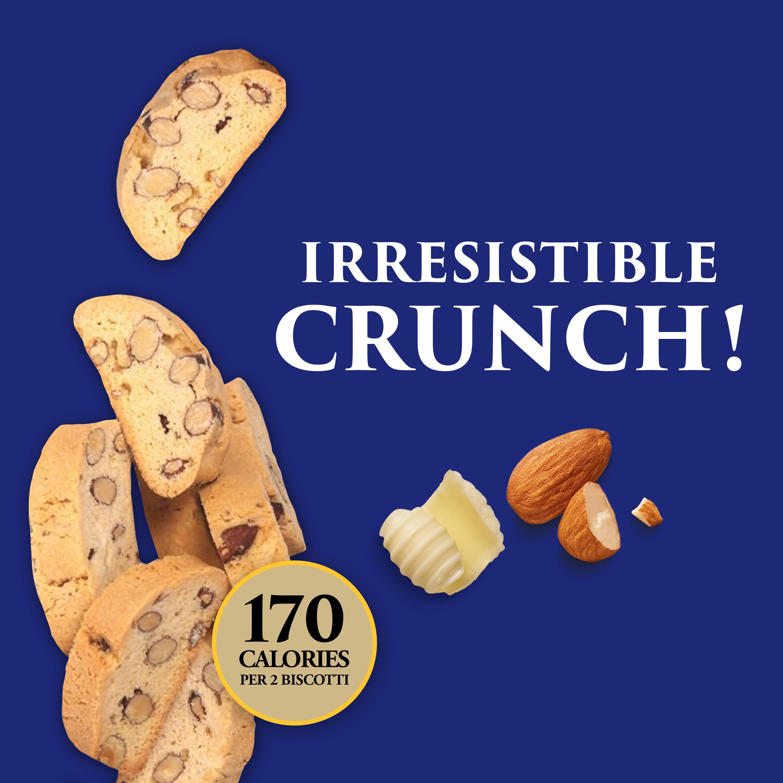 La Dolce Vita biscotti texture close-up showing crisp twice-baked crunch benefit