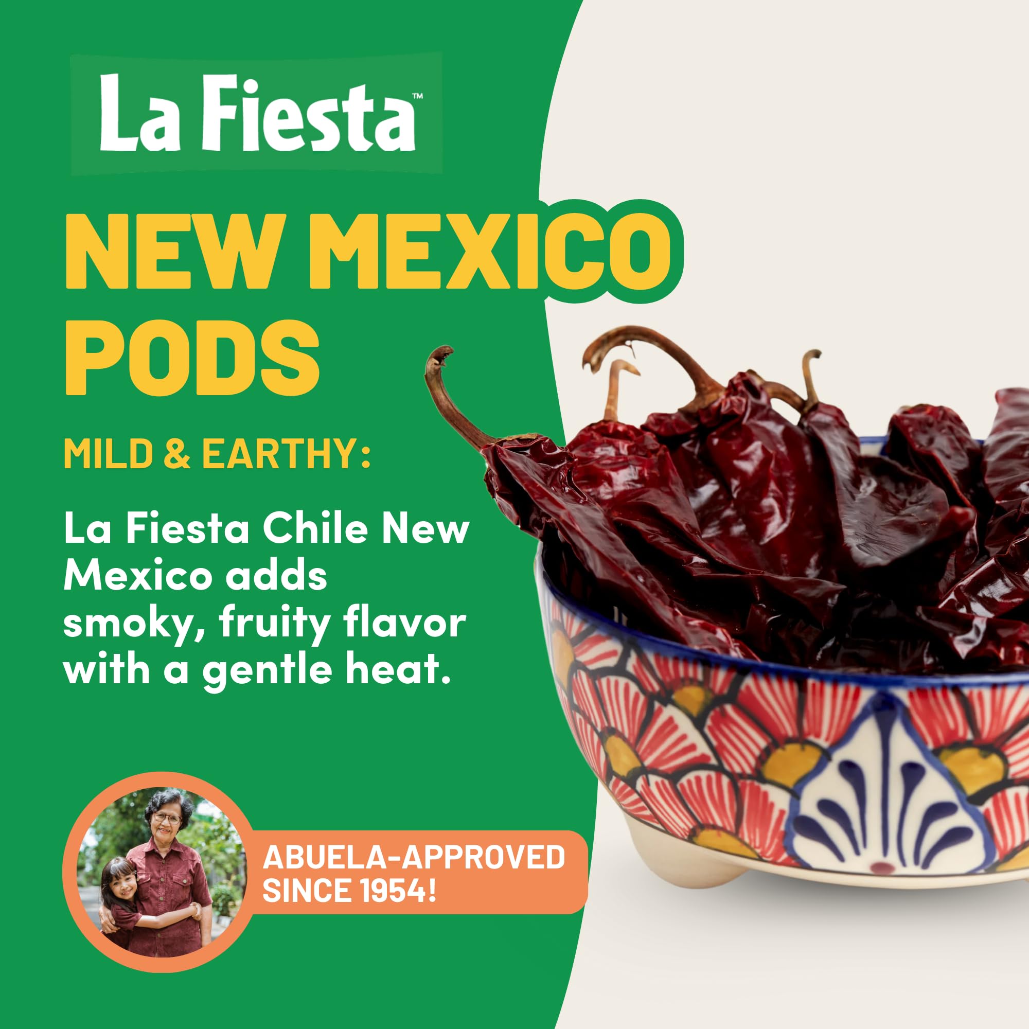 La Fiesta dried chile close-up revealing wrinkled texture and earthy color benefit