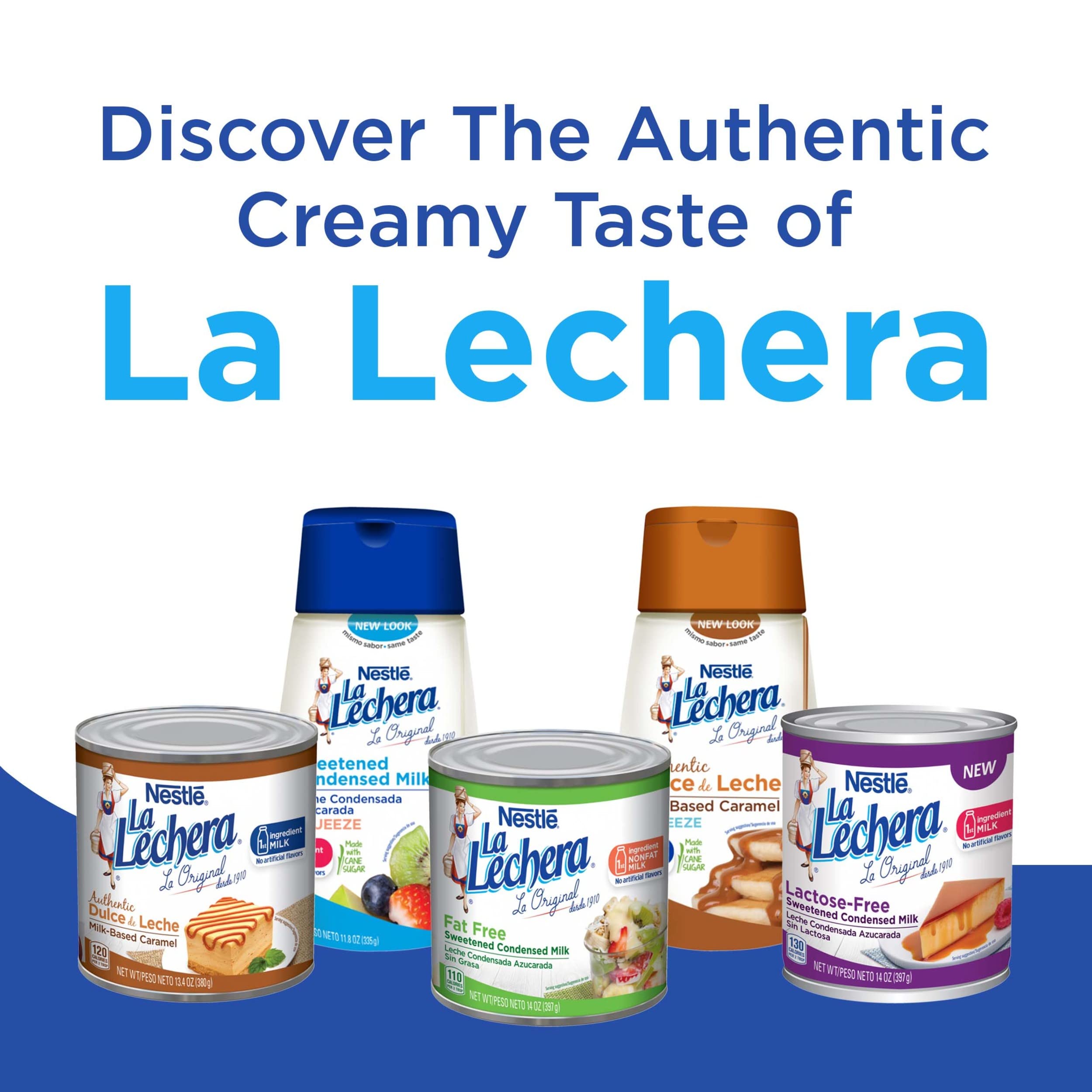 Nestle La Lechera drizzle on ice cream enhancing dessert presentation