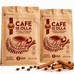 La Monarca front packaging showcasing café de olla blend and brand benefits