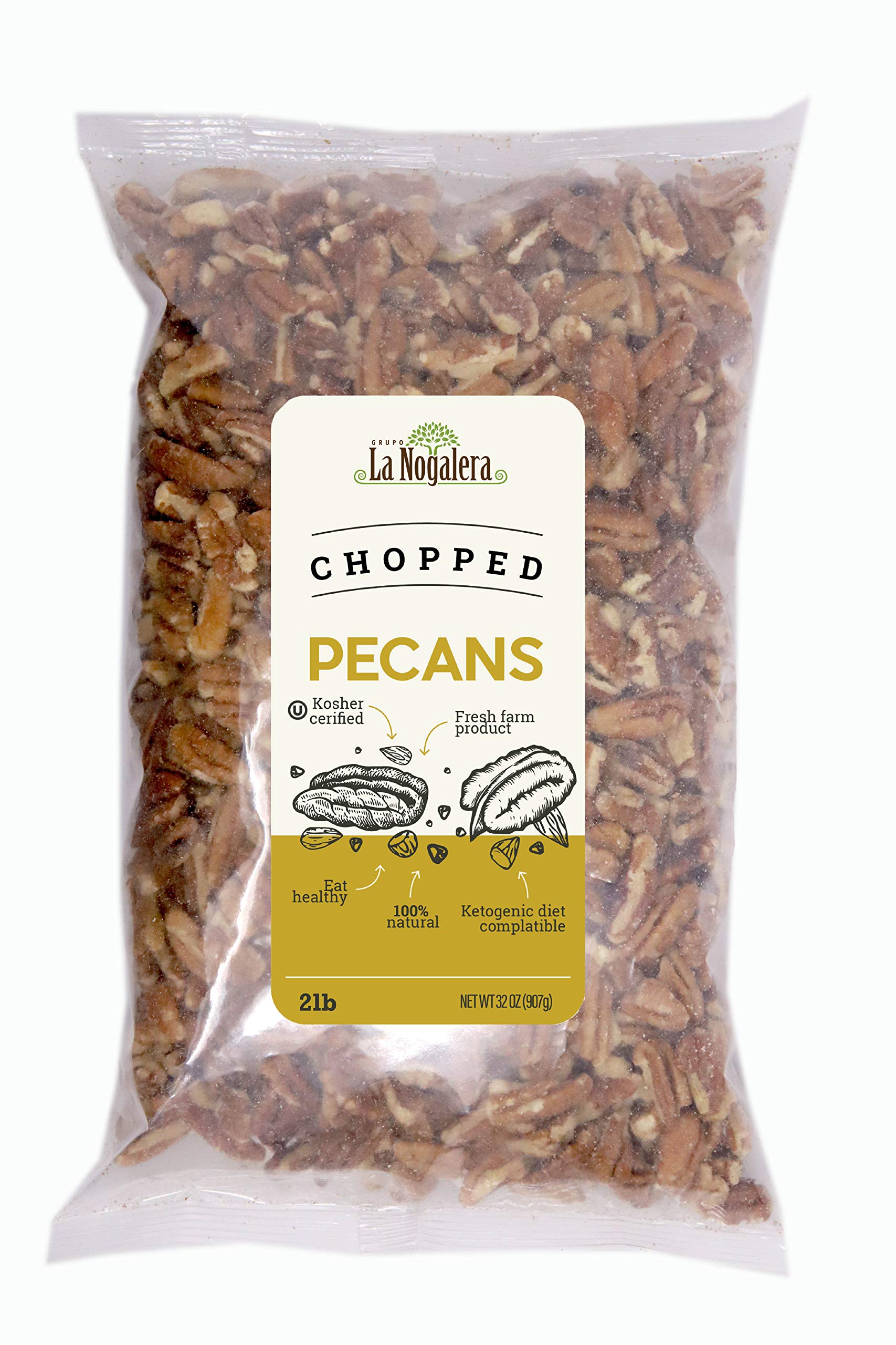 Grupo La Nogalera front packaging showing 2 lb bag and clear labeling benefit convenience