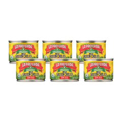 La Preferida front can pack of six showing organic label and convenience