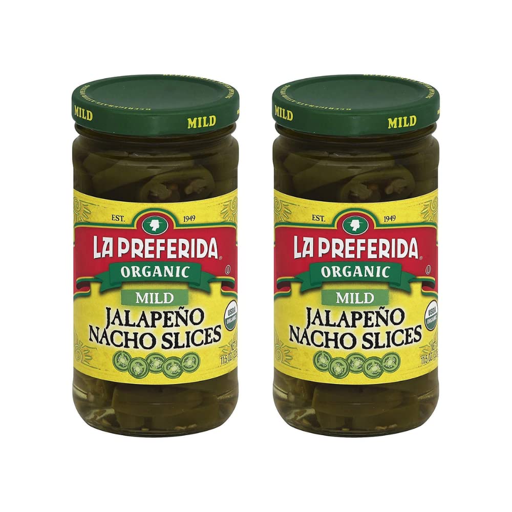La Preferida front packaging showing two 11.5 oz jars and organic badge for pantry convenience