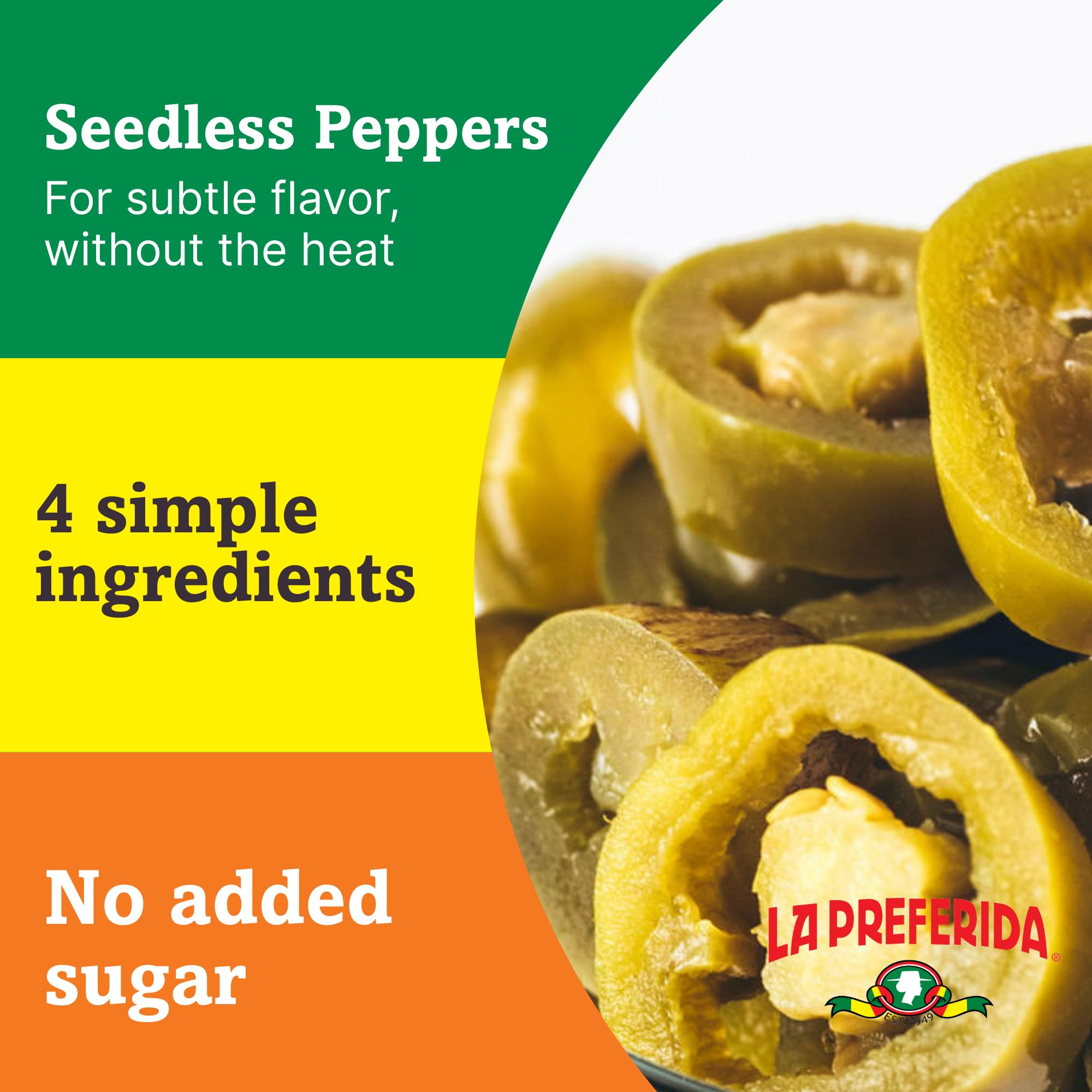La Preferida slices used as a bright topping on a mixed salad for balanced acidity