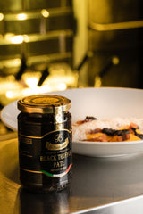 La Rustichella patè spread on crostini plated for quick gourmet appetizer