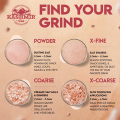 LA SALT CO coarse salt in grinder demonstrating easy dispensing and customizable grind