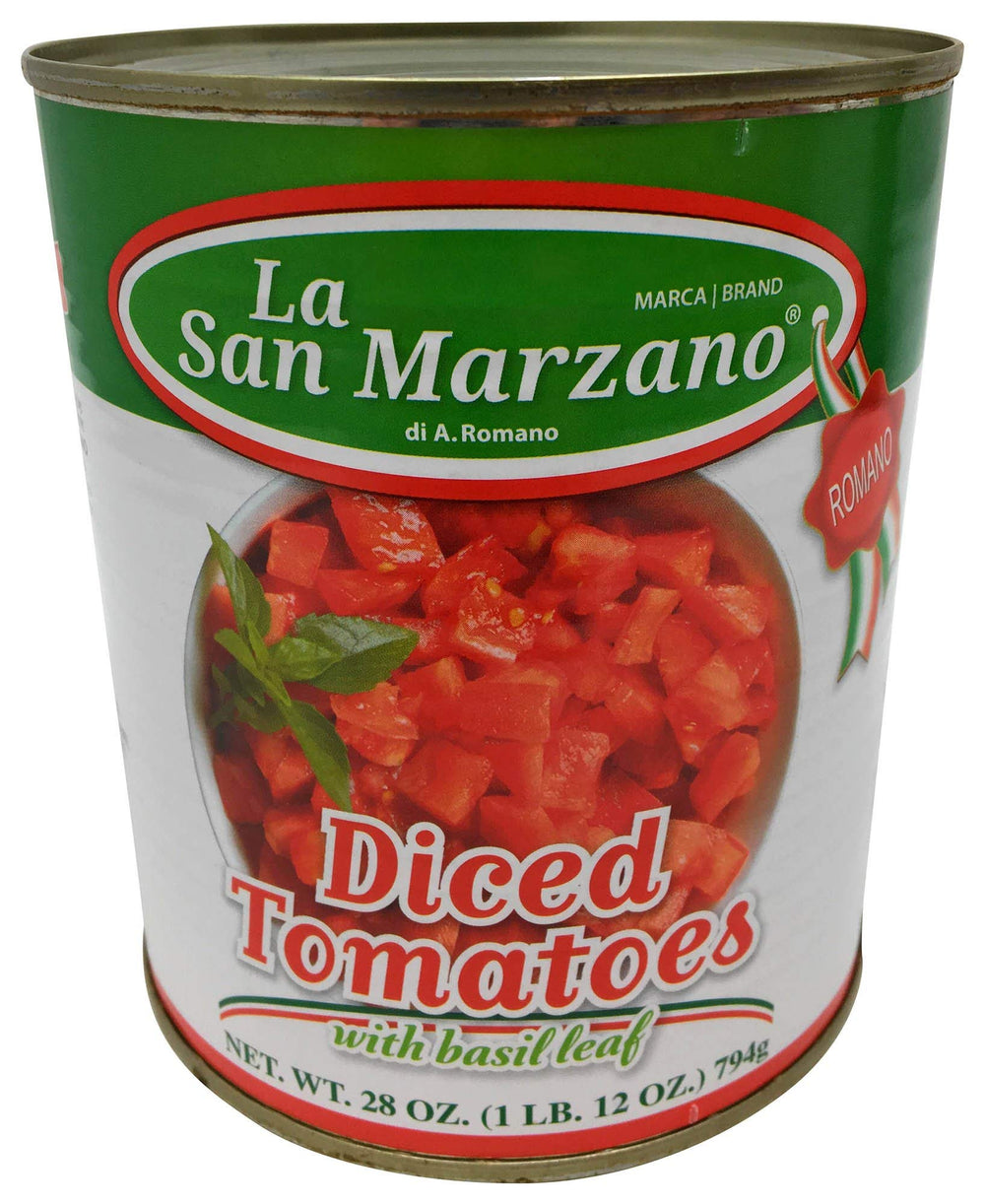 La San Marzano chopped tomatoes close-up showing chunky texture for ragù and stews