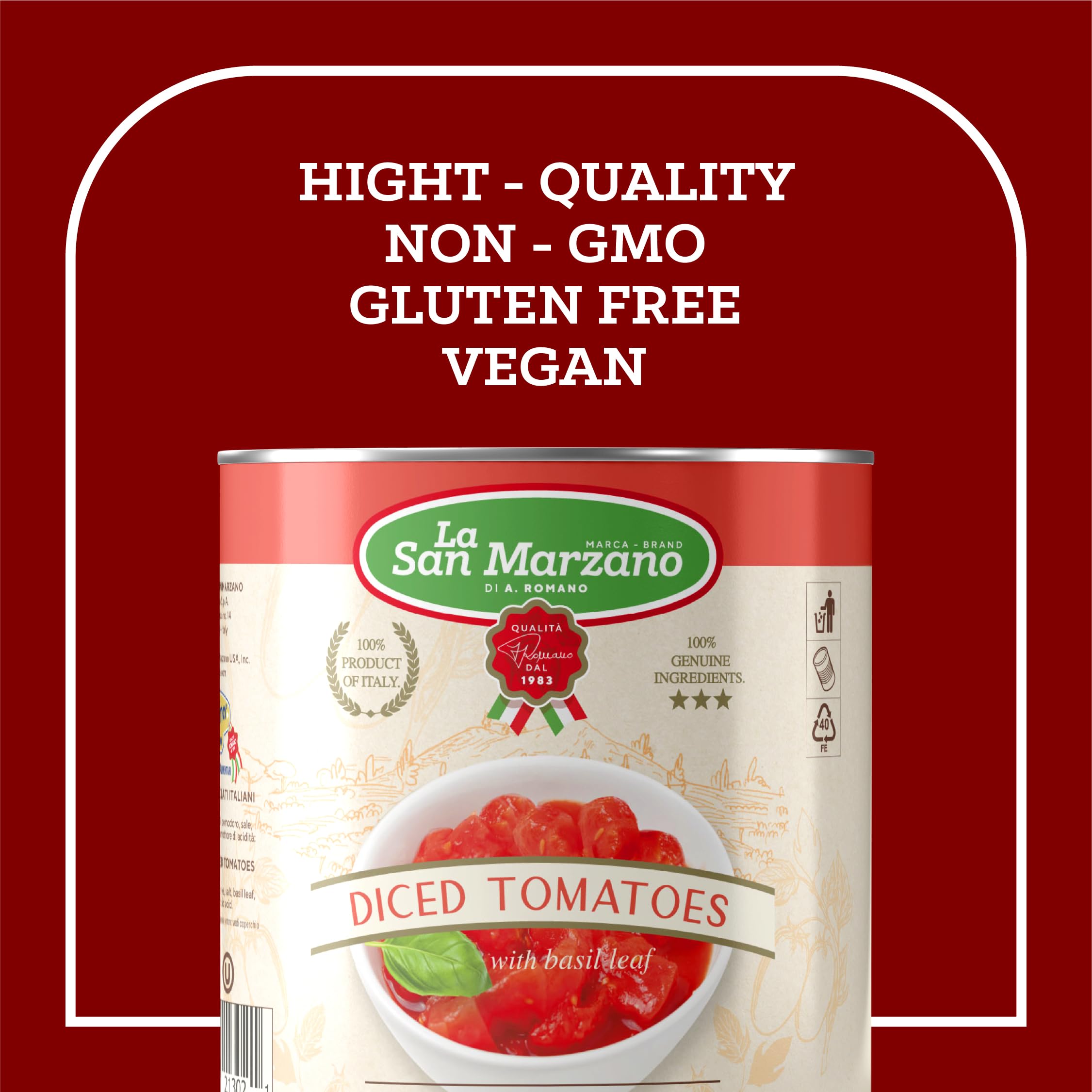 La San Marzano crushed tomato texture close-up showing smooth sauce-ready consistency