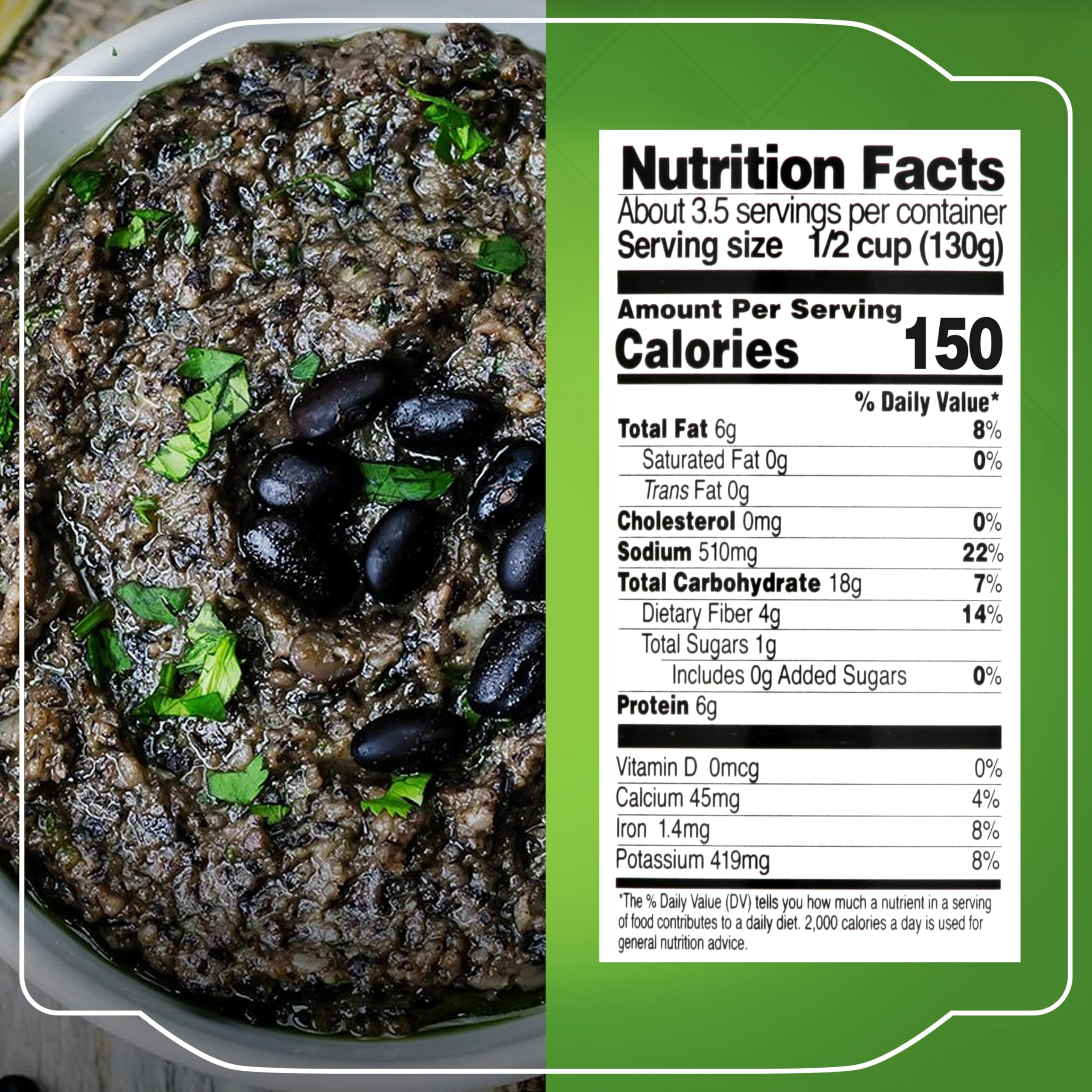 La Sierra close-up of refried black bean texture highlighting creamy consistency