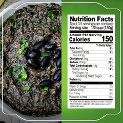 La Sierra close-up of refried black bean texture highlighting creamy consistency