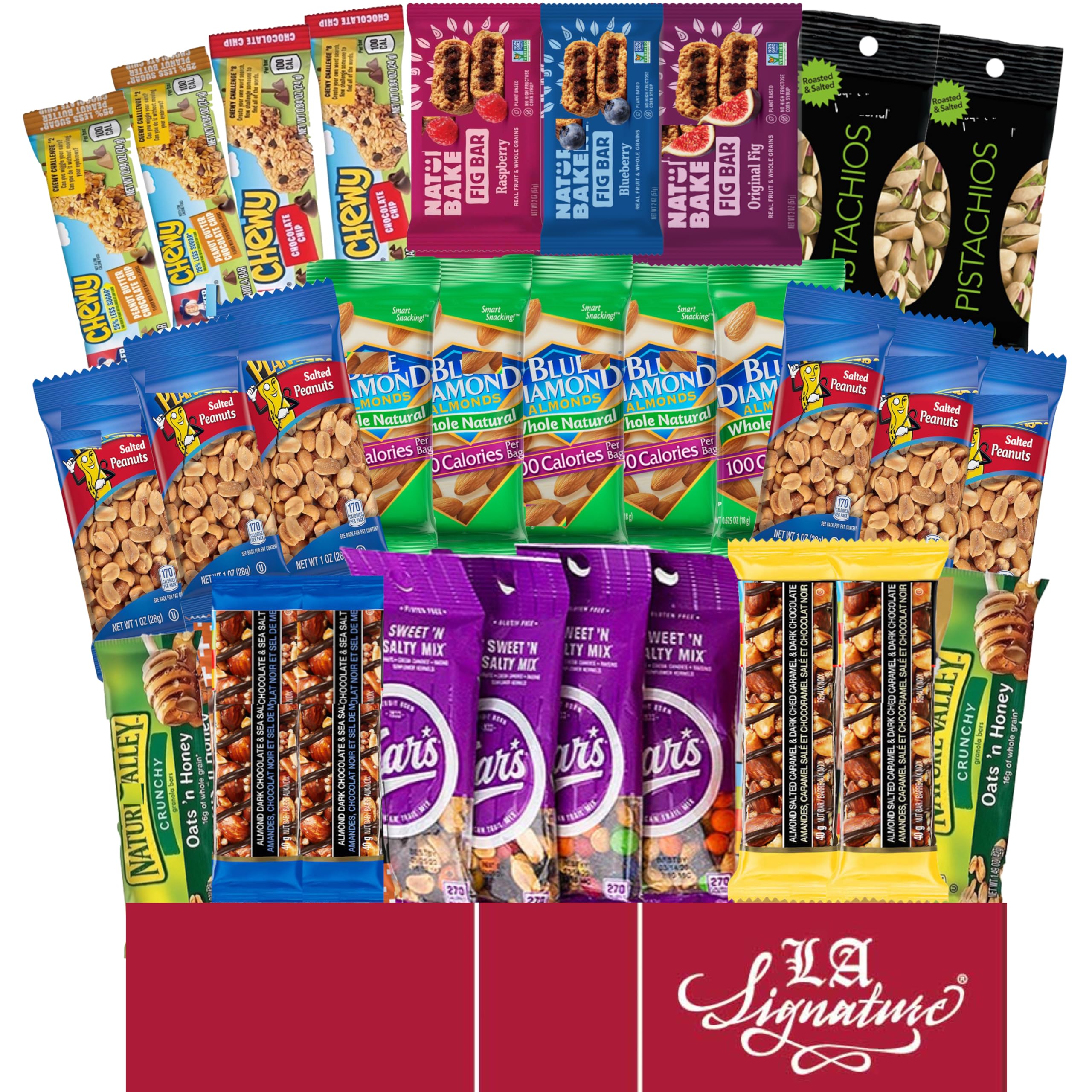 LA Signature front box display showing 30-count assortment and gift-ready presentation