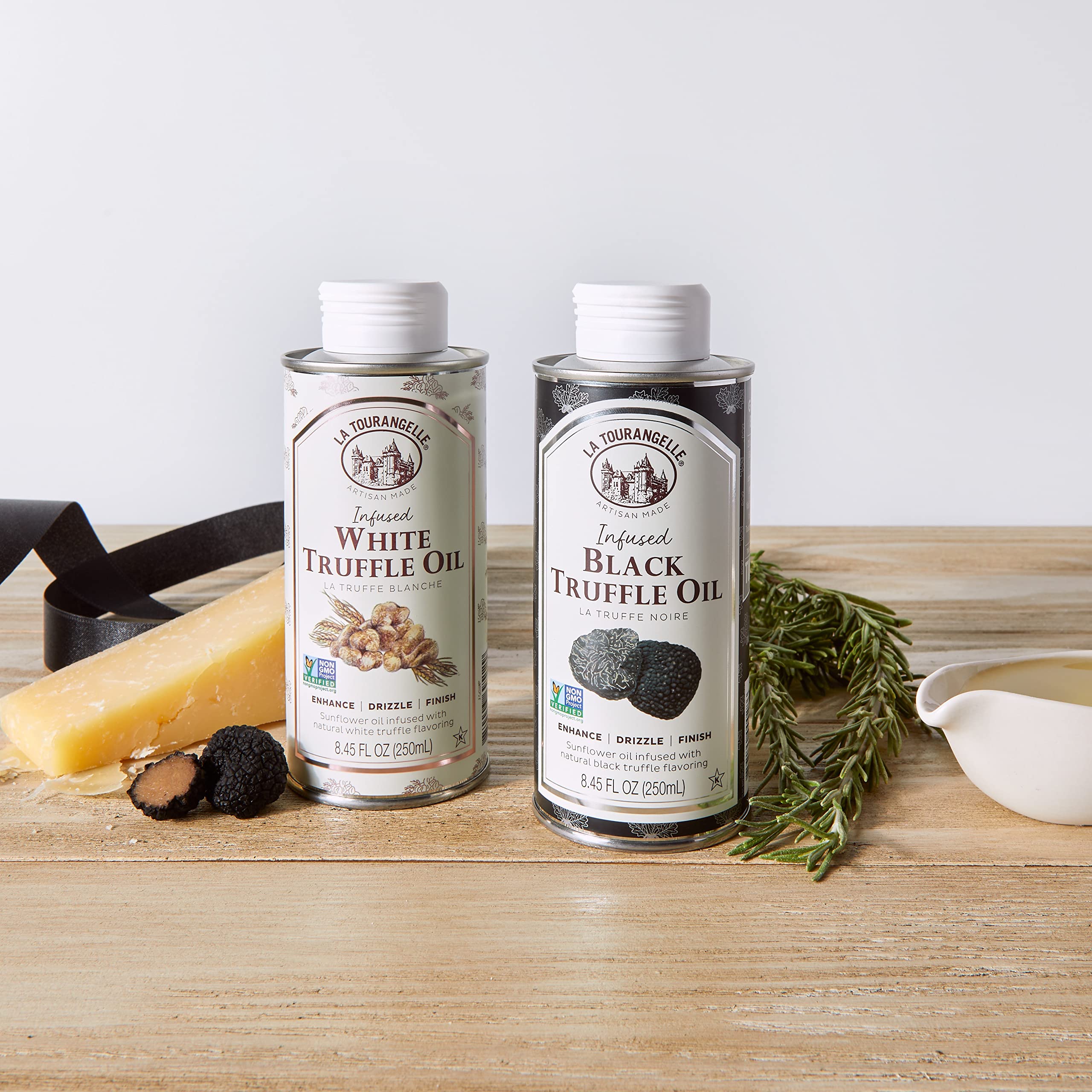 La Tourangelle drizzled onto popcorn adding savory elevated snack flavor