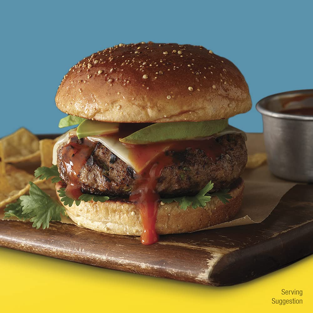 La Victoria sauce on nachos and a burger illustrating versatile use and enhanced taste