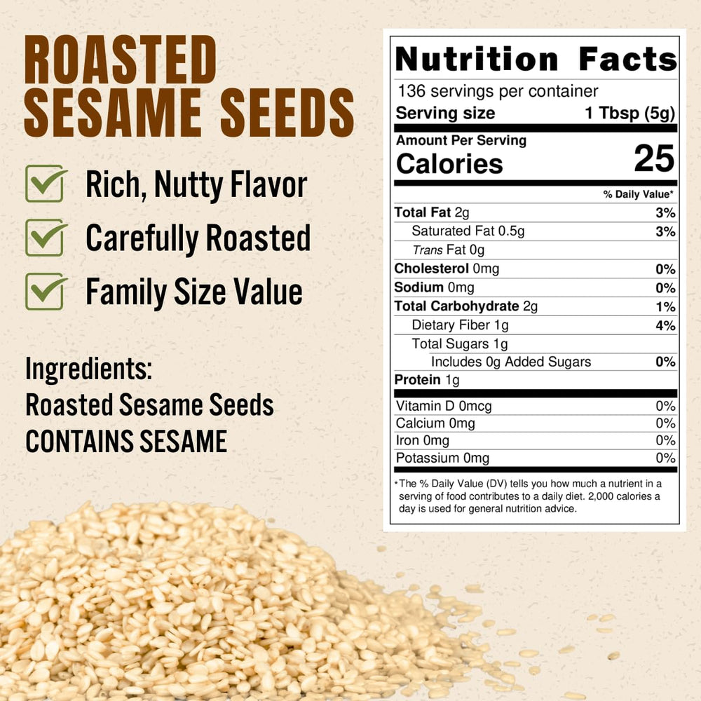 LA VOIE FOODS open pouch top view revealing fresh toasted seeds for convenience