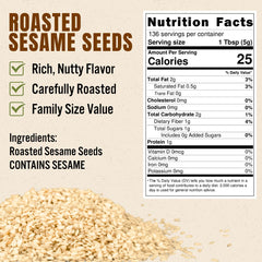 LA VOIE FOODS open pouch top view revealing fresh toasted seeds for convenience